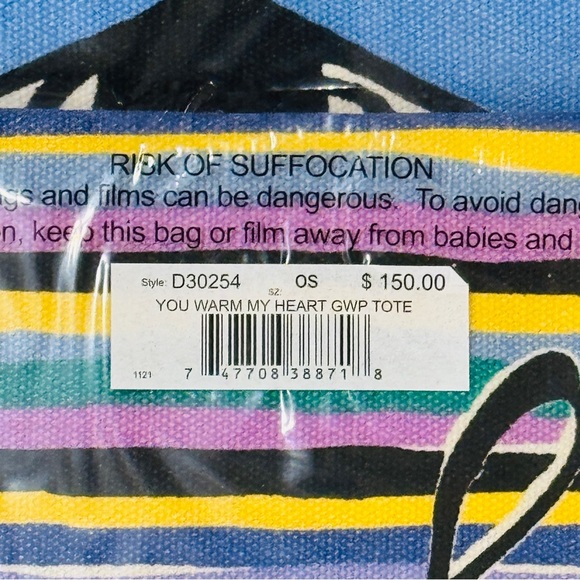 BRIGHTON You Warm My Heart Canvas Tote NWT - Picture 7 of 10